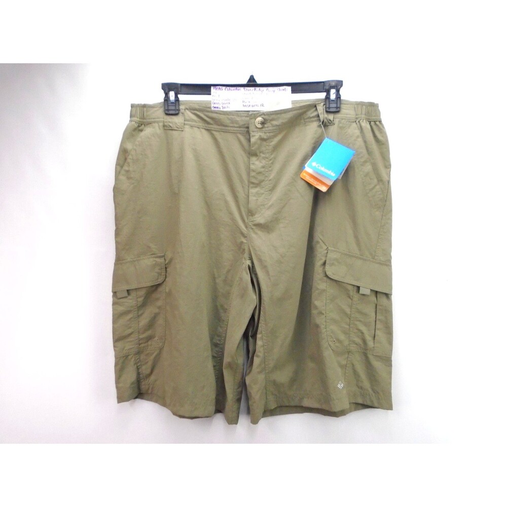 NWT Men's Columbia Silver Ridge Cargo Shorts Size XL (38x12) Tan Omni Shade Tech
